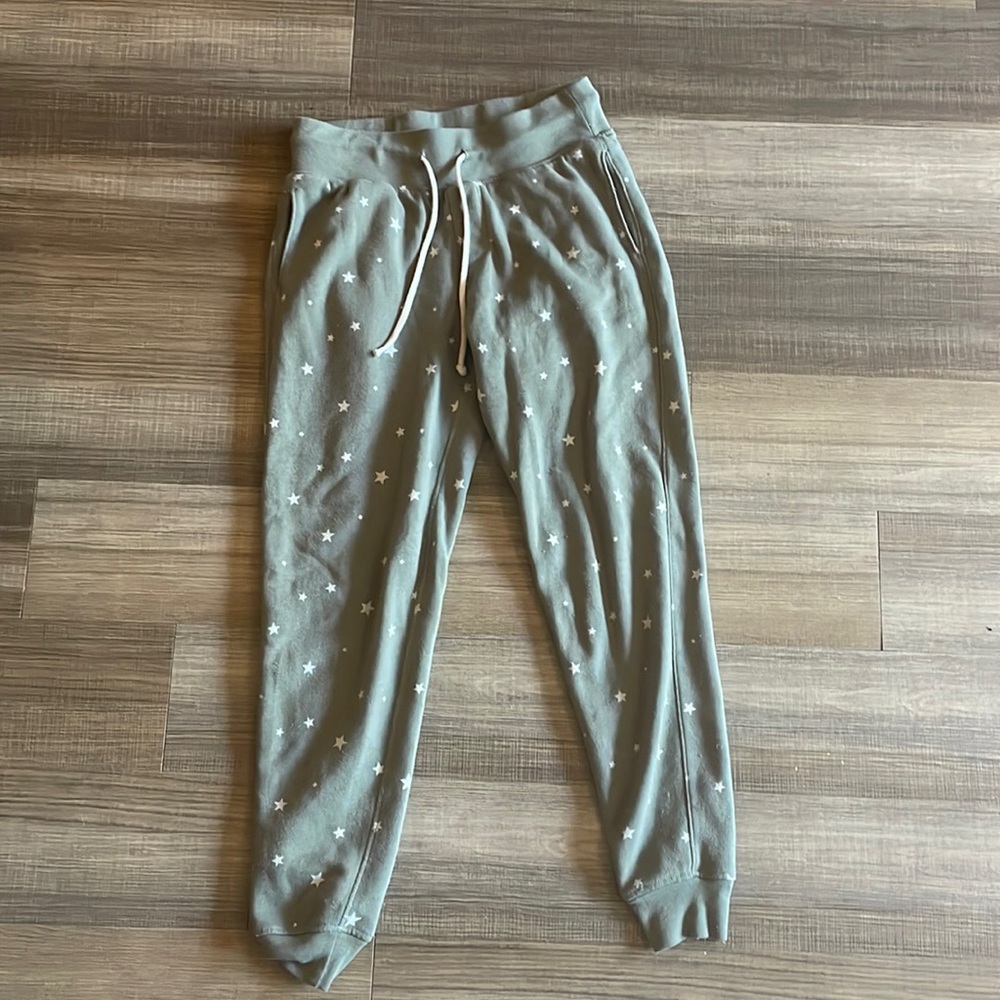Matching star print joggers